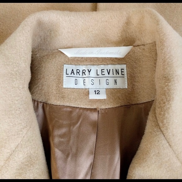 Vintage Larry Levine Italian 100% Camel Hair Coat - Picture 8 of 9